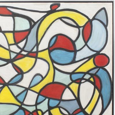 The Cyclist Acrylic Painting