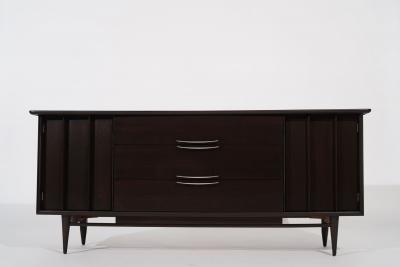 The Eloquence Credenza in Dark Walnut by Kent Coffey C 1950s