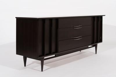 The Eloquence Credenza in Dark Walnut by Kent Coffey C 1950s