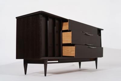 The Eloquence Credenza in Dark Walnut by Kent Coffey C 1950s