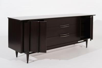 The Eloquence Credenza in Dark Walnut by Kent Coffey C 1950s