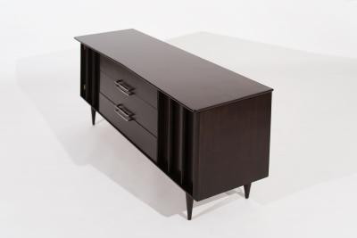 The Eloquence Credenza in Dark Walnut by Kent Coffey C 1950s