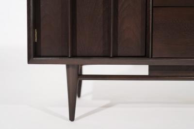 The Eloquence Credenza in Dark Walnut by Kent Coffey C 1950s