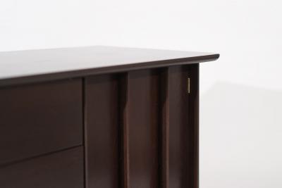 The Eloquence Credenza in Dark Walnut by Kent Coffey C 1950s