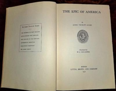 The Epic of America by JT Adams