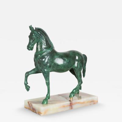 The Herculaneum Quadriga Horse Cavallo Mazzocchi After Antiquity