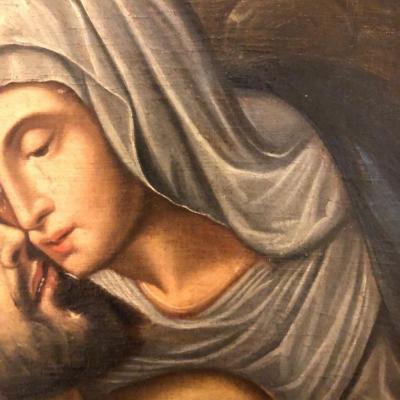 The Lamentation Spanish School Late 16th Century Painting