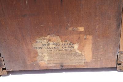 The New Haven Clock Company Antique Rosewood New Haven Clock Co Mantle Clock