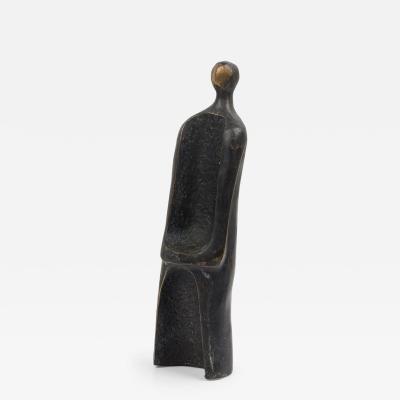 The Pillar Limited Edition Bronze Brutalist Contemporary Figural Sculpture