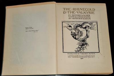 The Rhinegold and The Valkyrie Illustrated by A Rackham First Edition