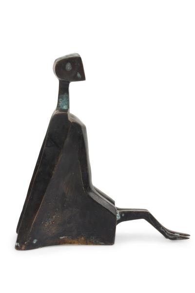 The Seer Limited Edition Bronze Brutalist Contemporary Figural Sculpture