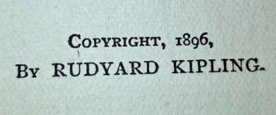 The Seven Seas by Kipling 1st Edition