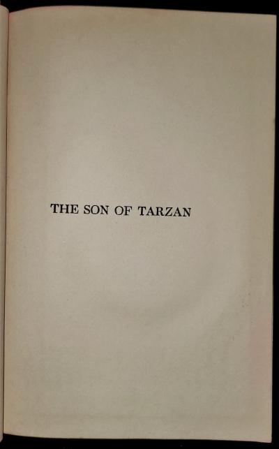 The Son of Tarzan First Edition