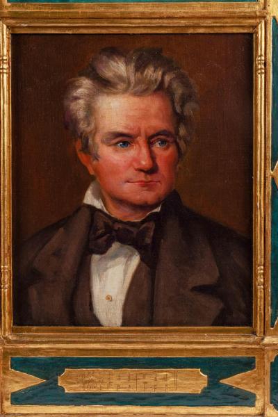 The Three Bs of Music Beethoven Bach Brahms An Extremely Rare Painting