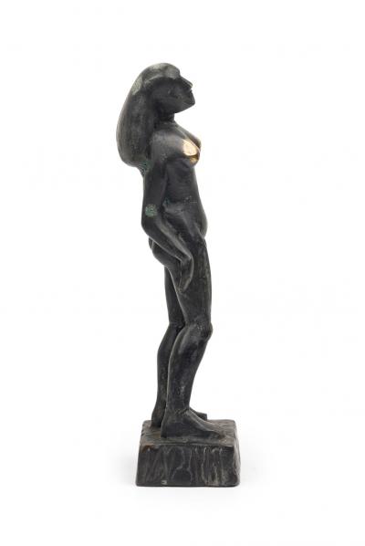 The Wait Limited Edition Bronze Brutalist Contemporary Figural Sculpture