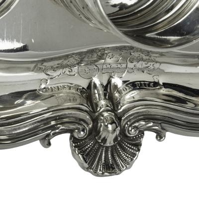 The early Victorian silver Rococo Revival inkstand of General Charles Nepean