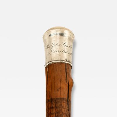 The folk art cane of Michael Corbett dated 1837