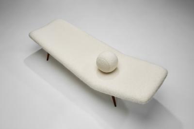 Theo Ruth Daybed in the manner of Theo Ruth with Matching Pillow Europe 20th Century