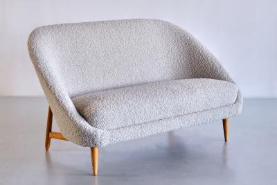 Theo Ruth Theo Ruth Sofa Model 115 in Dedar Boucl and Beech Artifort Netherlands 1958