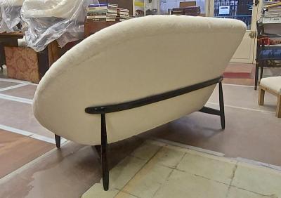 Theo Ruth Theo Ruth for Artifort rare couch newly covered in wool faux fur