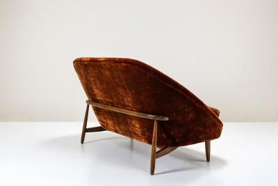 Theo Ruth Two seater Model 115 in Velvet Upholstery by Theo Ruth for Artifort 1958