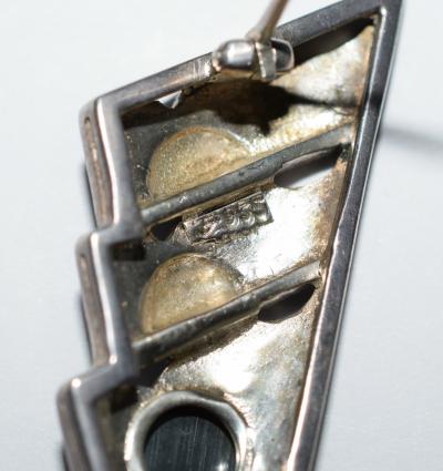 Theodor Fahrner Art Deco Geometric Modernist Brooch by Theodor Fahrner