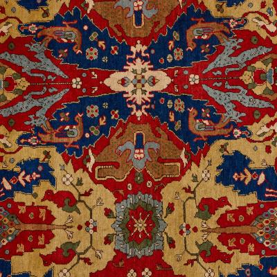 Theodor Thuduc Large Romanian knotted carpet attributed to Tuduc