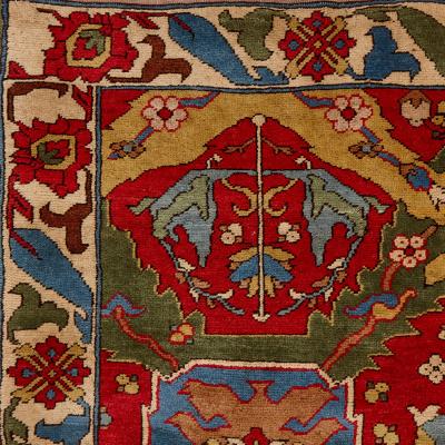Theodor Thuduc Large Romanian knotted carpet attributed to Tuduc