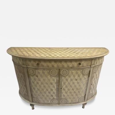 Theodore Alexander Bleached Theodore Alexander Demilune Cabinet