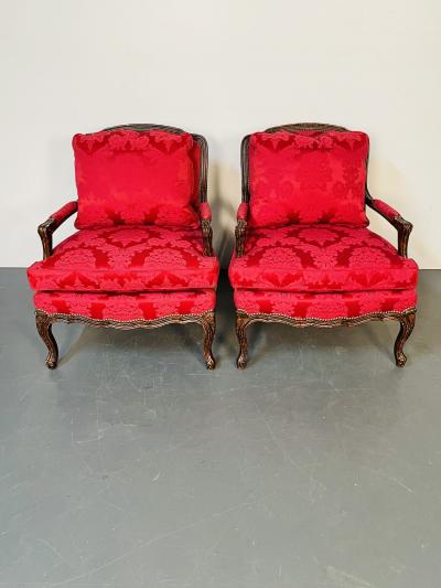 Theodore Alexander Pair of Tortoise Shell Lounge Chairs Marquis by Theodore Alexander Fauteuils