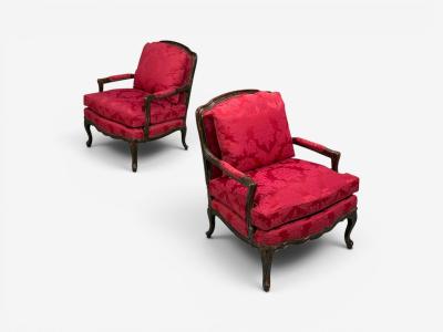 Theodore Alexander Pair of Tortoise Shell Lounge Chairs Marquis by Theodore Alexander Fauteuils