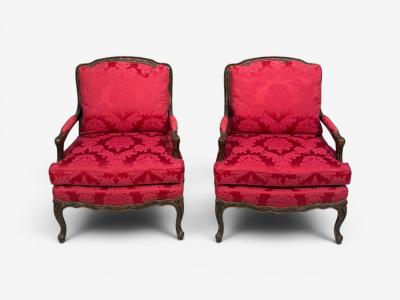 Theodore Alexander Pair of Tortoise Shell Lounge Chairs Marquis by Theodore Alexander Fauteuils