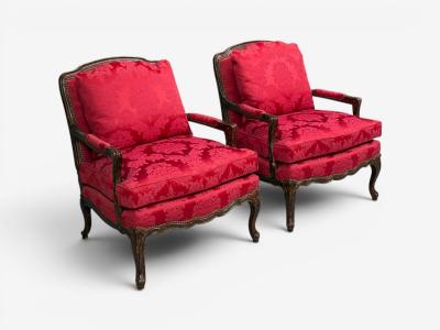 Theodore Alexander Pair of Tortoise Shell Lounge Chairs Marquis by Theodore Alexander Fauteuils