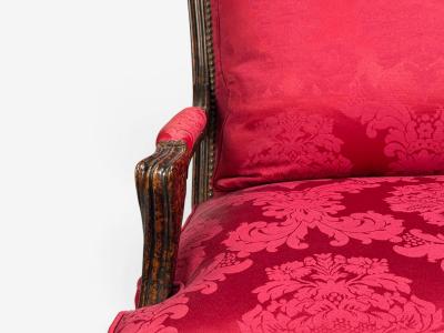 Theodore Alexander Pair of Tortoise Shell Lounge Chairs Marquis by Theodore Alexander Fauteuils