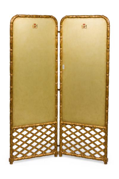 Theodore Alexander Regency Style Chinoiserie Hand Painted Screen