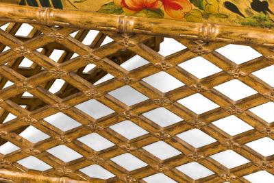 Theodore Alexander Regency Style Chinoiserie Hand Painted Screen