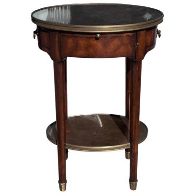 Theodore Alexander Regency Style Theodore Alexander Mahogany Brass Side End Table