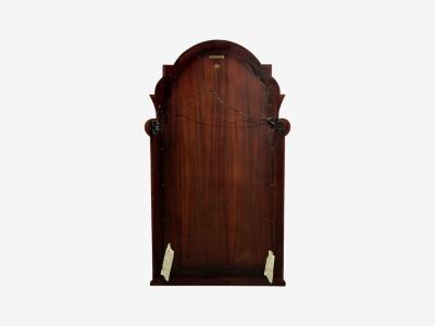 Theodore Alexander Theodore Alexander Queene Anne Style Wall Mirror Black Glass Gilt Metal