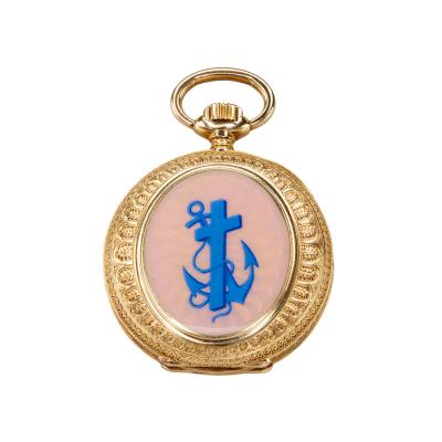 Theodore B Starr Antique Pocket Watch Enamel 18kt Gold Vacheron Constanitine manufactured