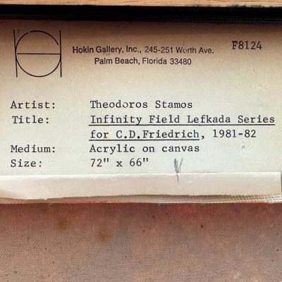 Theodore Stamos Theodore Stamos Large Acrylic on Canvas Painting