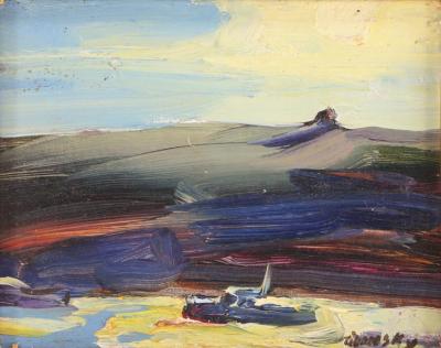 Theodore Tihansky Theodore Tihansky American b 1953 d 2019 Monhegan Island Maine painting 