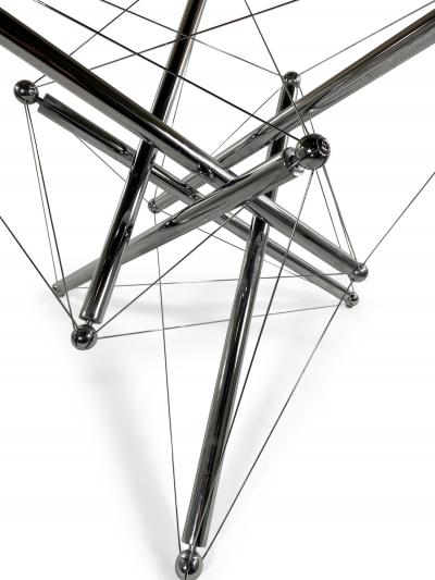 Theodore Waddell Theodore Waddell for Cassina Mid Century Modern Chrome Tension Table