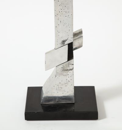 Thibaud Weisz Abstract Chromed Steel Sculpture by Thibaud Weisz France c 1950