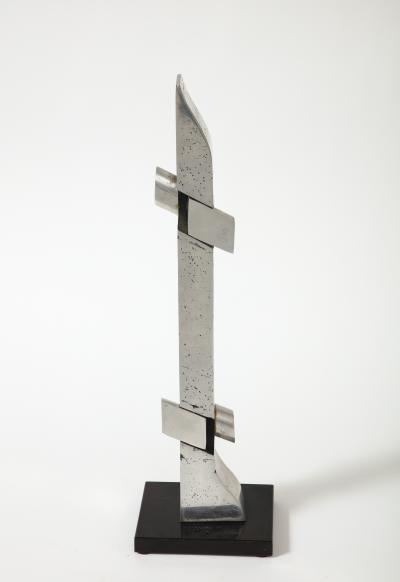 Thibaud Weisz Abstract Chromed Steel Sculpture by Thibaud Weisz France c 1950