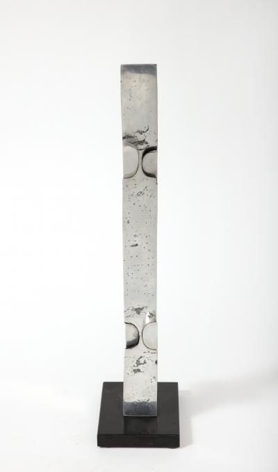 Thibaud Weisz Abstract Chromed Steel Sculpture by Thibaud Weisz France c 1950
