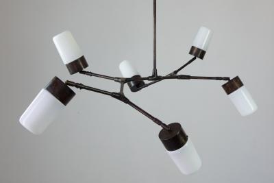 Thierry Jeannot PENDANT HORIZONTAL 6 shades brass bronze