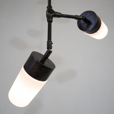 Thierry Jeannot PENDANT VERTICAL 6 shades brass bronze