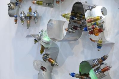 Thierry Jeannot RETABLO wall light mural installation