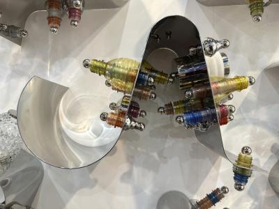 Thierry Jeannot RETABLO wall light mural installation