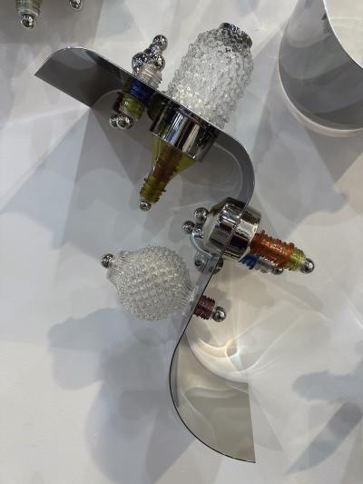 Thierry Jeannot RETABLO wall light mural installation